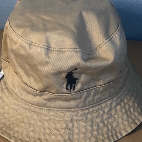 Polo Ralph Lauren Polo Club Linen Reversible Multi Plaid/Tan Bucket Hat S/M NWT - Picture 6 of 15